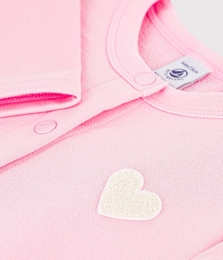 Cardigan enfant en coton uni rose MARQUISE