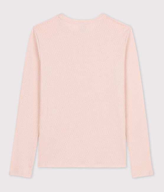 Tee-shirt L'ICONIQUE col rond en coton Femme rose SALINE