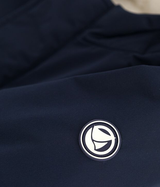 Parka b&eacute;b&eacute; mi-longue unie bleu marine