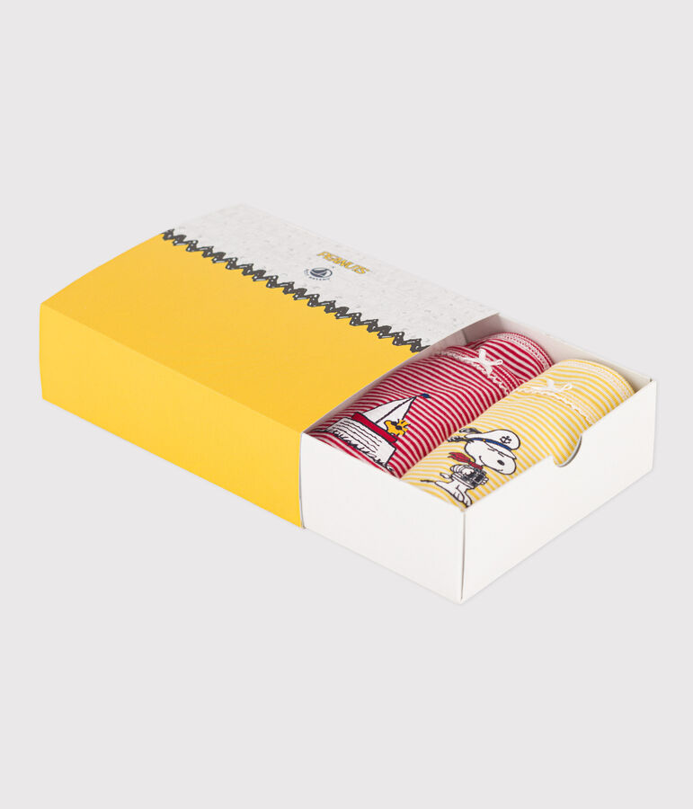 Lot de 3 chemises &agrave; bretelles Petit Bateau X Snoopy en coton petite fille variante 1