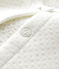 Cardigan bébé fille en tubique blanc MARSHMALLOW