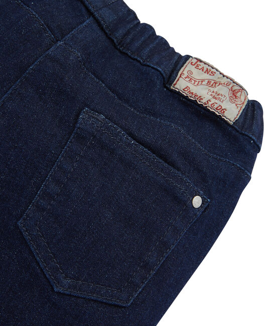 Jean slim stretch enfant fille bleu DENIM BLEU FONCE