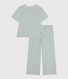 Pyjama milleraies en coton femme