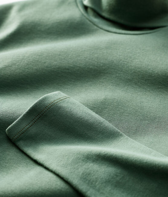 Sous-pull iconique en coton Femme vert VALLEE