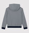 Sweatshirt à capuche rayé en coton Femme bleu SMOKING/blanc MARSHMALLOW