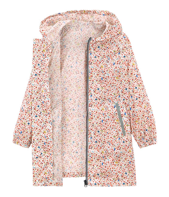 Coupe-vent enfant fille blanc MARSHMALLOW/blanc MULTICO