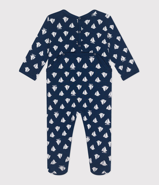 Dors bien en coton b&eacute;b&eacute; bleu/blanc