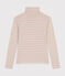 Tee-shirt l'Iconique Col roulé en coton femme blanc AVALANCHE/ MULTICO