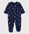 Dors bien champignon bébé en jersey double face bleu MEDIEVAL/blanc MULTICO