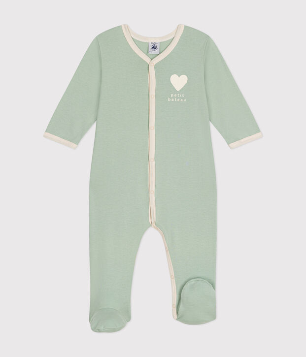 Pyjama b&eacute;b&eacute; en coton vert