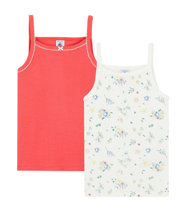 Duo de chemises &agrave; bretelles petite fille multicouleur