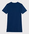 Chemise de nuit femme en coton manches courtes bleu INCOGNITO