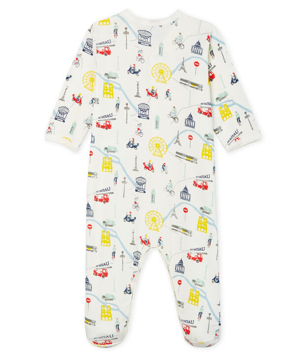 Dors bien b&eacute;b&eacute; gar&ccedil;on en c&ocirc;te blanc/multicouleur