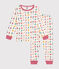 Pyjama en coton imprimé Noël enfant blanc MARSHMALLOW/blanc MULTICO