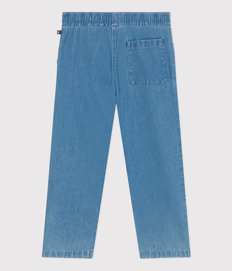 Pantalon droit en denim l&eacute;ger enfant gar&ccedil;on bleu DENIM CLAIR