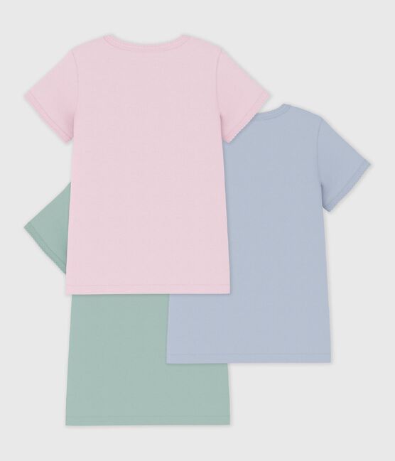 Lot de tee-shirts enfant en coton manches courtes uni variante 1