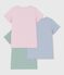 Lot de tee-shirts enfant en coton manches courtes uni variante 1