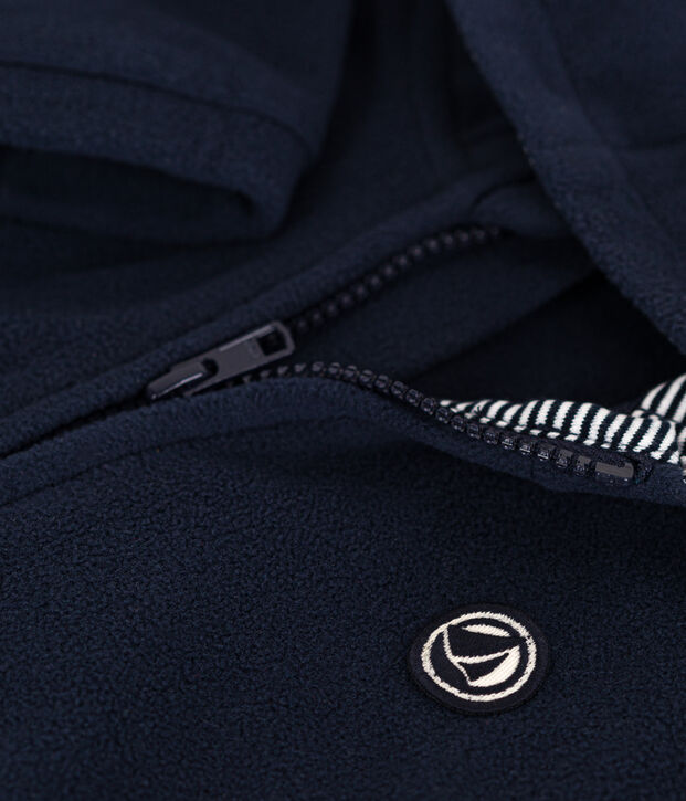 Sweatshirt b&eacute;b&eacute; en polaire bleu marine