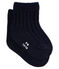 Chaussettes en côtes bébé mixtes bleu SMOKING