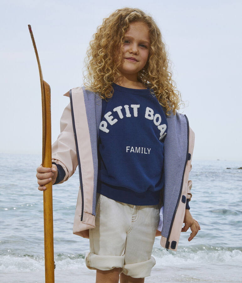 Sweatshirt en molleton enfant fille / gar&ccedil;on bleu MEDIEVAL