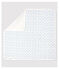 Drap de maternité bébé en coton biologique blanc MARSHMALLOW/bleu COOL