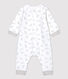 Combinaison longue imprimé marmottes bébé en coton biologique