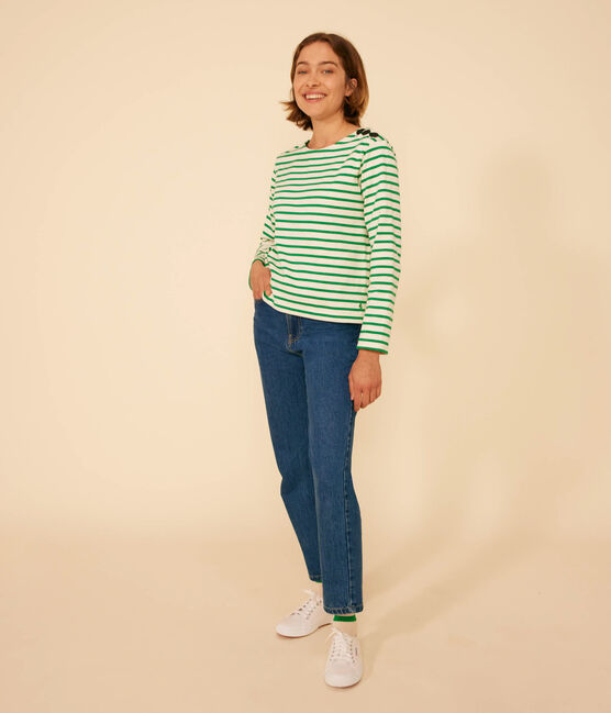 Marinière boutonnée en coton Femme AVALANCHE/ PRADO