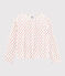 Cardigan enfant fille blanc MARSHMALLOW/blanc MULTICO