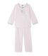Pyjama fille en velours