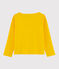 Cardigan en coton enfant fille jaune JAUNE