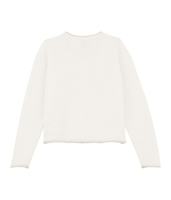 Cardigan enfant fille blanc MARSHMALLOW