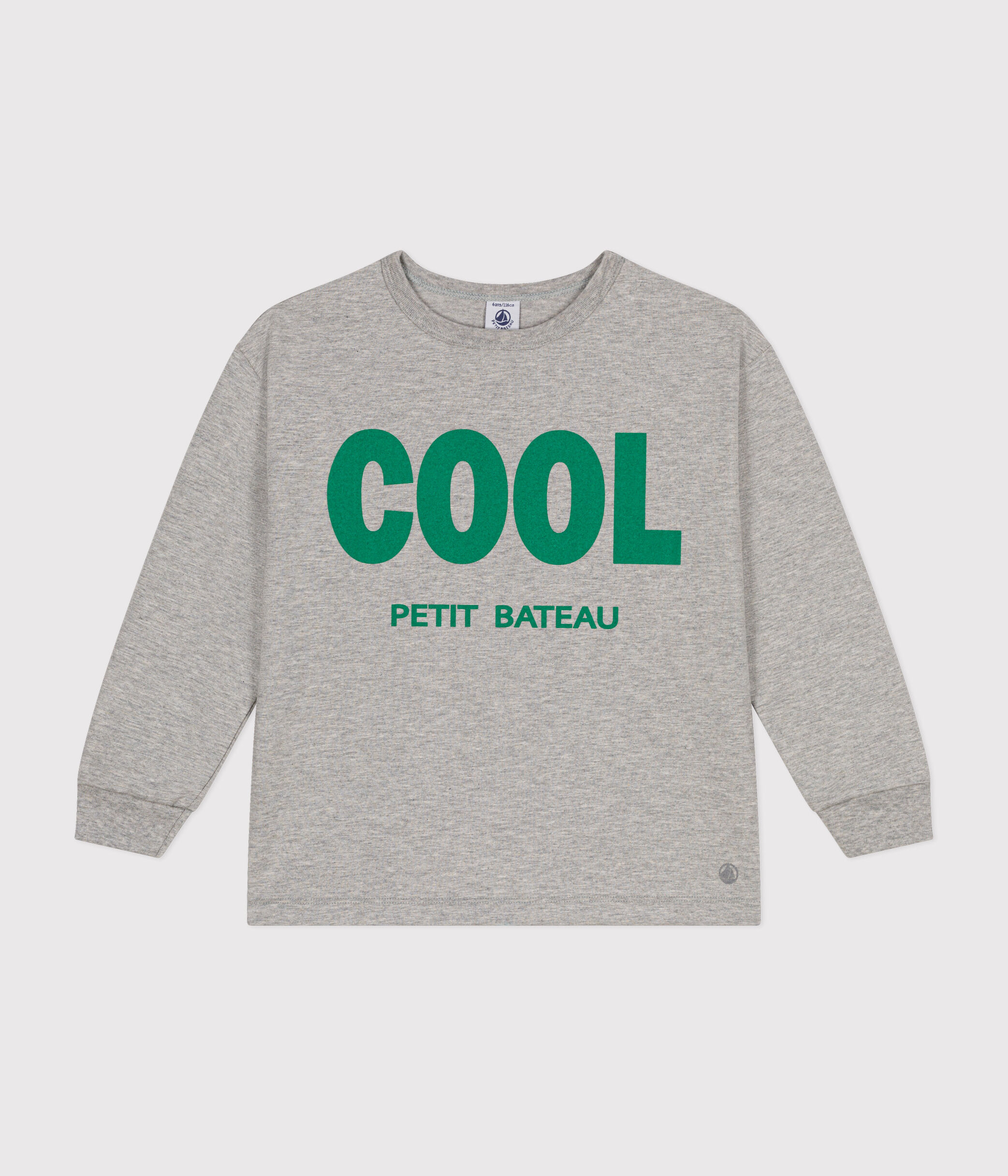 Tee-shirt Manches Longues Petit Bateau Bébé Garçon - 100% Coton - Col à Boutons-Pression - Confortable