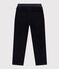 Pantalon droit en velours moyen enfant fille / garçon bleu SMOKING