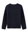 Pull enfant fille bleu SMOKING/blanc MULTICO