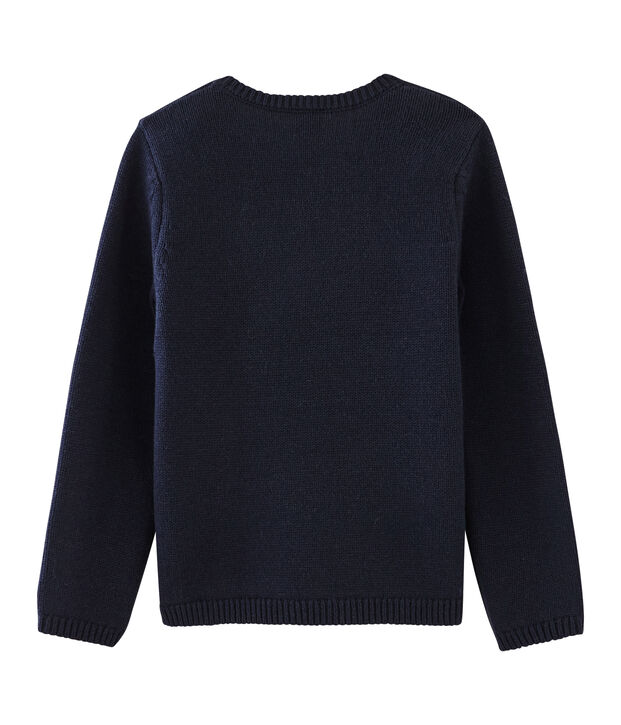 Pull enfant fille bleu/multicouleur