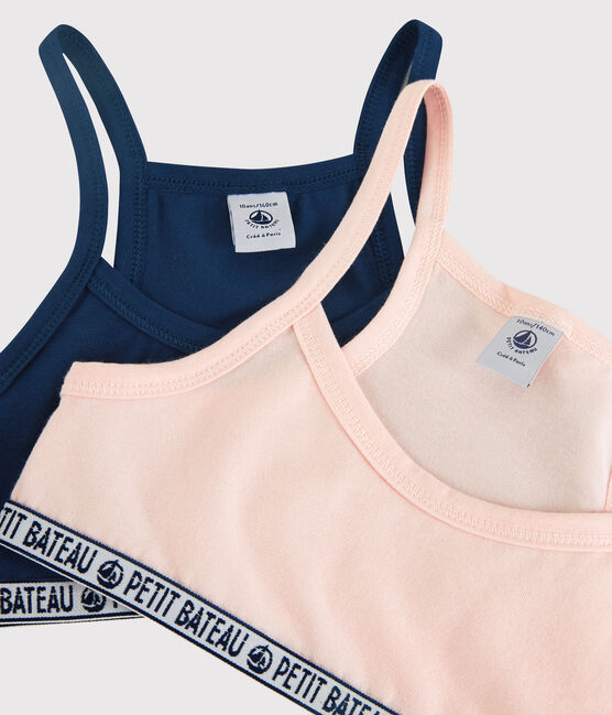 Lot de brassières de sport petite fille en coton biologique