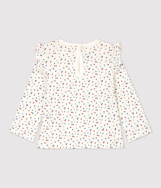 Blouse en coton bébé. blanc MARSHMALLOW/blanc MULTICO