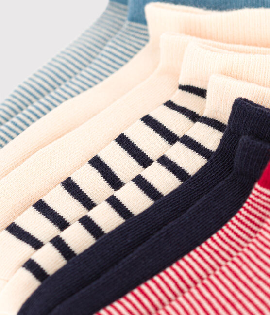 Lot de 5 paires de chaussettes rayures en jersey de coton enfants variante 1