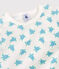 Pyjacourt petite fille-petit garçon en coton blanc MARSHMALLOW/blanc MULTICO