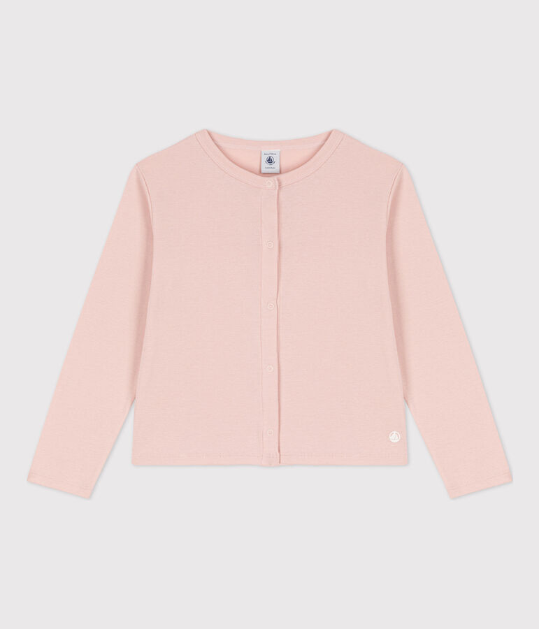 Cardigan en coton enfant fille rose SALINE