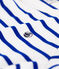 Pyjacourt à rayures petit garçon en coton blanc MARSHMALLOW/bleu SURF