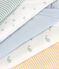 Lot de 5 bodies croisés manches longues en coton bébé variante 1