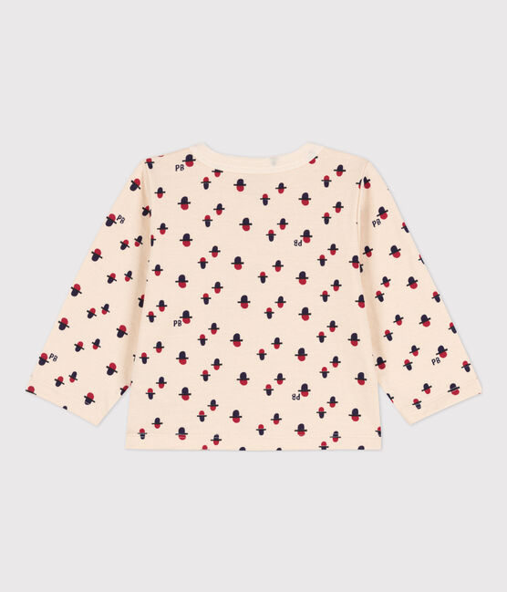 Cardigan bébé imprimé en tubique blanc AVALANCHE/ MULTICO