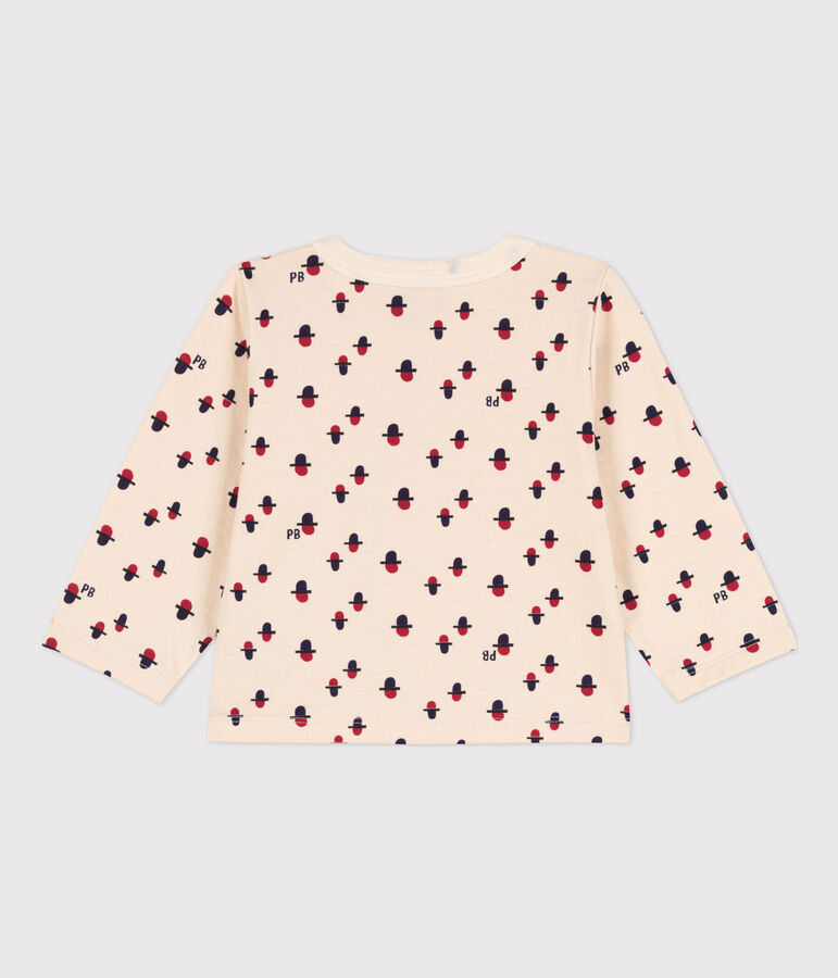 Cardigan b&eacute;b&eacute; imprim&eacute; en tubique blanc AVALANCHE/ MULTICO