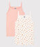 Lot de 2 chemises à bretelles orangettes en coton petite fille variante 1
