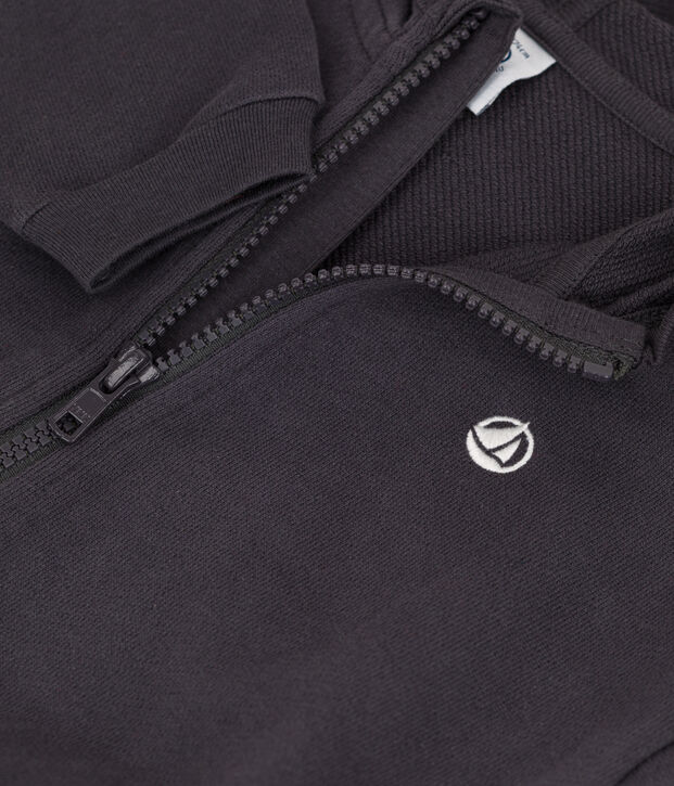 Sweatshirt &agrave; capuche b&eacute;b&eacute; gris