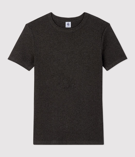 Tee-shirt L'ICONIQUE col rond en coton bio Femme gris CITY CHINE