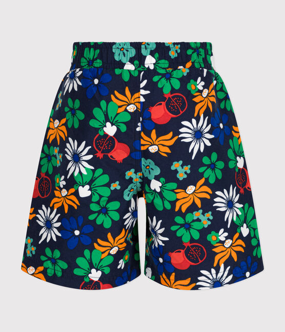 Short de bain imprimé enfant garçon bleu MEDIEVAL/blanc MULTICO