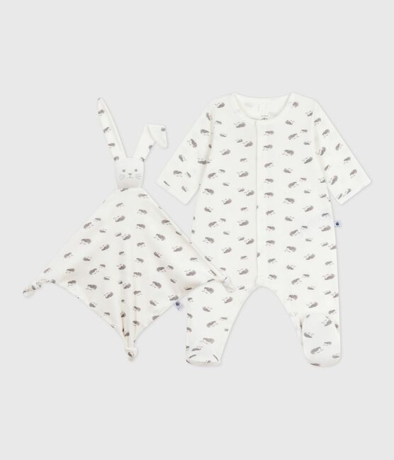 Coffret cadeau naissance en coton imprimé variante 1