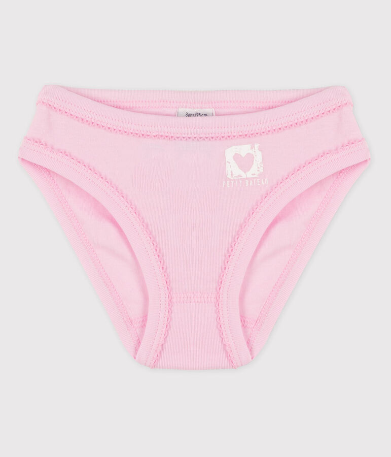 Culotte petite fille en coton rose DOLL